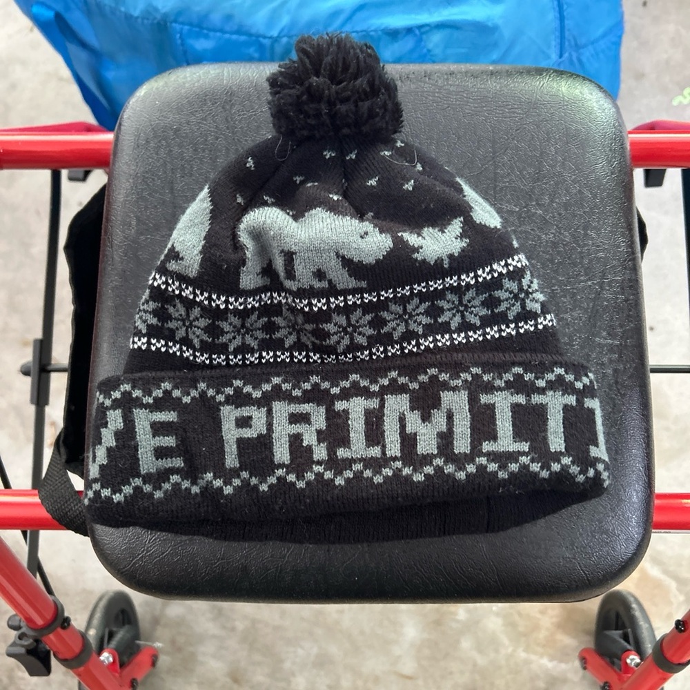 Primitive wool beanie hat